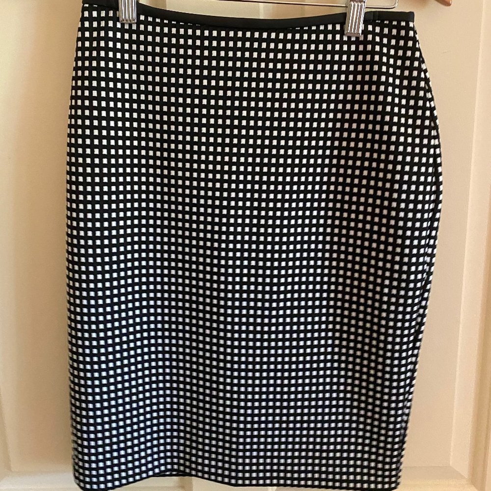 Checkered Pencil Skirt